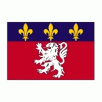 DRAPEAU LYONNAIS : DIMENSIONS - 200 X 300 CM