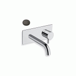 LAVABO MURAL TRIVERDE AVEC PLAQUE BEC 18 CM CHROME NOIR BROS EX TV276 - CRISTINA ONDYNA TV25675