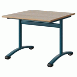 TABLE MALIBU 80X80 T4 DL STRA ALAISÉ ACACIA/BLEU 5025
