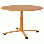 TABLE MALIBU Ø 120 T3/T6 PC ST ABS ORANGE U340/ORANGE 1028