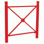 BARRIÈRE PROVINCE ROSACE 1.07 M CITY - ZINC ROUGE 3020 - PROCITY