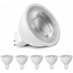 BEIJIYI - LAMPES LED MR16 BLANC CHAUD 3000K, MR16 GU5.3 LED 5W REMPLACEMENT POUR LAMPE HALOGÈNE 50W 40W, ILLUMINANT LED 500LM, AMPOULES LED