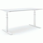 BUREAU RÉGLABLE STEELFORCE PRO 670 SLS - 200CM - BLANC GRIS - ACTIFORCE