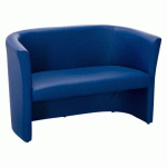 CANAPÉ PREMIUM 2 PLACES - SIMILI CUIR BLEU