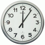 HORLOGE MURALE/RADIO RIDE, DIAMÈTRE: 610 MM, ARGENT