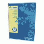 LOT DE 5 - CAHIER RECYCLÉ SPIRALE CLAIREFONTAINE FOREVER A4 21 X 29,7 CM - PETITS CARREAUX 180 PAGES