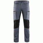 PANTALON DE TRAVAIL SERVICES STRETCH GRIS/NOIR TAILLE 42 - BLAKLADER