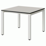 TABLE MALIBU 80X80 T3 SOUDÉ ST BLC SEL W911/NOIR BLC 9016