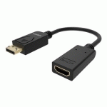 VISION TC-DPHDMI/BL CÂBLE VIDÉO ET ADAPTATEUR HDMI TYPE A (STANDARD) DISPLAYPORT NOIR