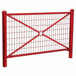 BARRIÈRE PROVINCE GRILLAGÉE 1.57 M AGORA - ZINC ROUGE 3020 - PROCITY