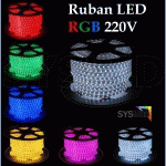 SYSLED - KIT RUBAN LED PROFESSIONNEL 5050 60 LED/M DE 25 OU 50 MÈTRES RGB ÉTANCHE (IP67) AVEC CONTRÔLEUR 220V LONGUEUR: 50 MÈTRES