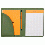 RHODIARAMA LIVRET PORTE-BLOC N°16 POUR BLOC OU CARNET FORMAT A5 - SAUGE