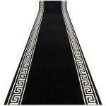 RUGSX - TAPIS DE COULOIR BCF MORAD GREK GREC NOIR 70 CM BLACK 70X180 CM