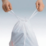 SAC POUBELLE 5 LITRES À LIENS COULISSANTS BRABANTIA B BLANC - 20 SACS