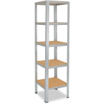 SHELFPLAZA - HOME 230X23X23CM ÉTAGÈRE CHARGE LOURDE GALVANISÉ / ETAGERE METALLIQUE 5 NIVEAUX / 175KG CAPACITÉ CHARGE / ETAGERE EN METAL, ÉTAGÈRES DE