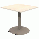 TABLE MANO MOB 80X80 T6 STR ALAISÉ ÉRABLE G. BLC PAST/NOISET - MOBIDECOR