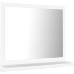 MIROIR DE SALLE DE BAIN 40 X 10,5 X 37 CM AGGLOMÉRÉ BLANC - BLANC