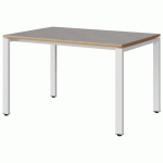 TABLE MALIBU 120X80 T5 SOUDÉ STRA ALAISÉ BÉTON F186/BLC 9016