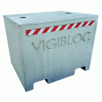 VIGIBLOC BÉTON 100 X 80 X 80 CM - GRIS