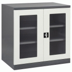 ARMOIRE BASSE PTE TRANSP.2TAB L1000XP665XH100 0 MM - SOFAME