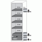 ARMOIRE SÉCURITÉ S-CLASSIC-90 S90.196.060.WDASR JAUNE