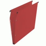 LOT DE 25 - DOSSIER SUSPENDU POUR ARMOIRES KRAFT STANDARD BRUNEAU FOND 15 MM ROUGE