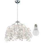 LAMPE SUSPENDUE PENDULE FEUILLES FLORALES BRANCHES ÉCLAIRAGE DANS UN ENSEMBLE COMPRENANT DES AMPOULES LED