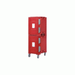 SHERPA CONTENEUR ISOTHERME MULTI-STANDARD 2 MODULES AVEC ROUES - 346 L - AVEC ÉCHELLE GN 1/1 18 NIVEAUX