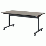TABLE MALIBU RAB 160X80 T5 DL ST ANTIB GRI U727/NO GRIS 7016