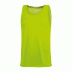 TANK TOP RUNNING SANS MANCHE - JAKO - RUN 20 VERT FLUO