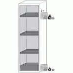 ARMOIRE SÉCURITÉ S-CLASSIC-90 S90.196.060 JAUNE