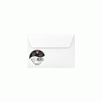 PAQUET DE 5 ENVELOPPES POLLEN 114X162MM 120G/M2 - BLANC IRISÉ - LOT DE 10