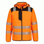 PORTWEST T165 VESTE HYBRIDE BAFFLE HV PW3 ORANGE/NOIR - TAILLE XXL