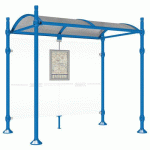 ABRI BUS PROVINCE 2.50 M SANS BARDAGES LAT. CITY BLEU 5010 - PROCITY