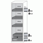ARMOIRE S-PHOENIX TOUCHLESS-90 S90.196.060.FDAO GRIS - ASECOS