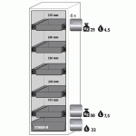 ARMOIRE SÉCURITÉ S-CLASSIC-90 S90.196.060.WDAS JAUNE - MANUTAN COLLECTIVITÉS