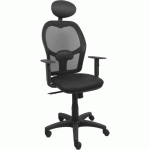 CHAISE DE BUREAU ALOCEN SIMILICUIR B10 - NOIR - PIQUERAS Y CRESPO
