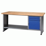 ÉTABLI 2 TIROIRS 1 PORTE MDL:3 BLOCS LARGEUR: 184 CM