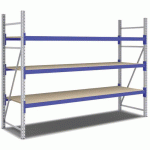 KIT RAYONNAGE DÉPART 2000X2700X800 MM 3 NIVEAUX 1500 KG - BITO