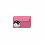 LOT DE 3 - PAQUET DE 20 ENVELOPPES POLLEN 90X140MM 120G/M2 - ROSE HORTENSIA