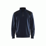 SWEAT CAMIONNEUR AVEC DÉTAILS AUX ÉPAULES - BLEU MARINE ET NOIR - 3XL BLAKLADER