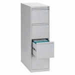 CLASSEUR MONOBLOC PRO 4 TIROIRS POUR DOSSIERS SUSPENDUS GRIS CLAIR