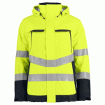 PROJOB 6441 PARKA DOUBLEE - EN ISO 20471 CLASSE 3 EN 343 CLASSE 3/1 JAUNE/NOIR - TAILLE S