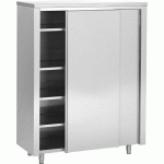 ARMOIRE INOX 2 PORTES COULISSANTES 1400 X 600 MM