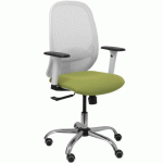 CHAISE DE BUREAU CILANCO BRAS RÉGLABLE CHROMÉ-VERT OLIVE - PIQUERAS Y CRESPO