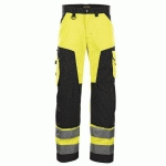 PANTALON HAUTE VISIBILITÉ JAUNE FLUORESCENT/NOIR TAILLE 58C - BLAKLADER