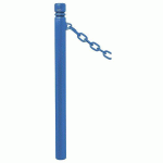 POTELET PROVINCE Ø76 MM CHAINES 1 ANNEAU CITY BLEU 5010 - PROCITY