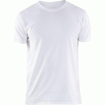 T-SHIRT STRETCH BLANC TAILLE M - BLAKLADER