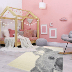 JADOREL - 120X170 - TAPIS ENFANT KOALA CRÈME 120X170 FAIT EN EUROPE EN POLYPROPYLÈNE - CRÈME