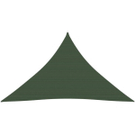 VIDAXL - VOILE D'OMBRAGE 160 G/M² VERT FONCÉ 4X4X5,8 M PEHD